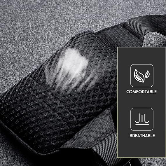 Mini Crossbody Sling Bag Chest Bag Dual Pocket Water Resistant Fanny Pack Running Phone Holder for Men Women Workout Travelling